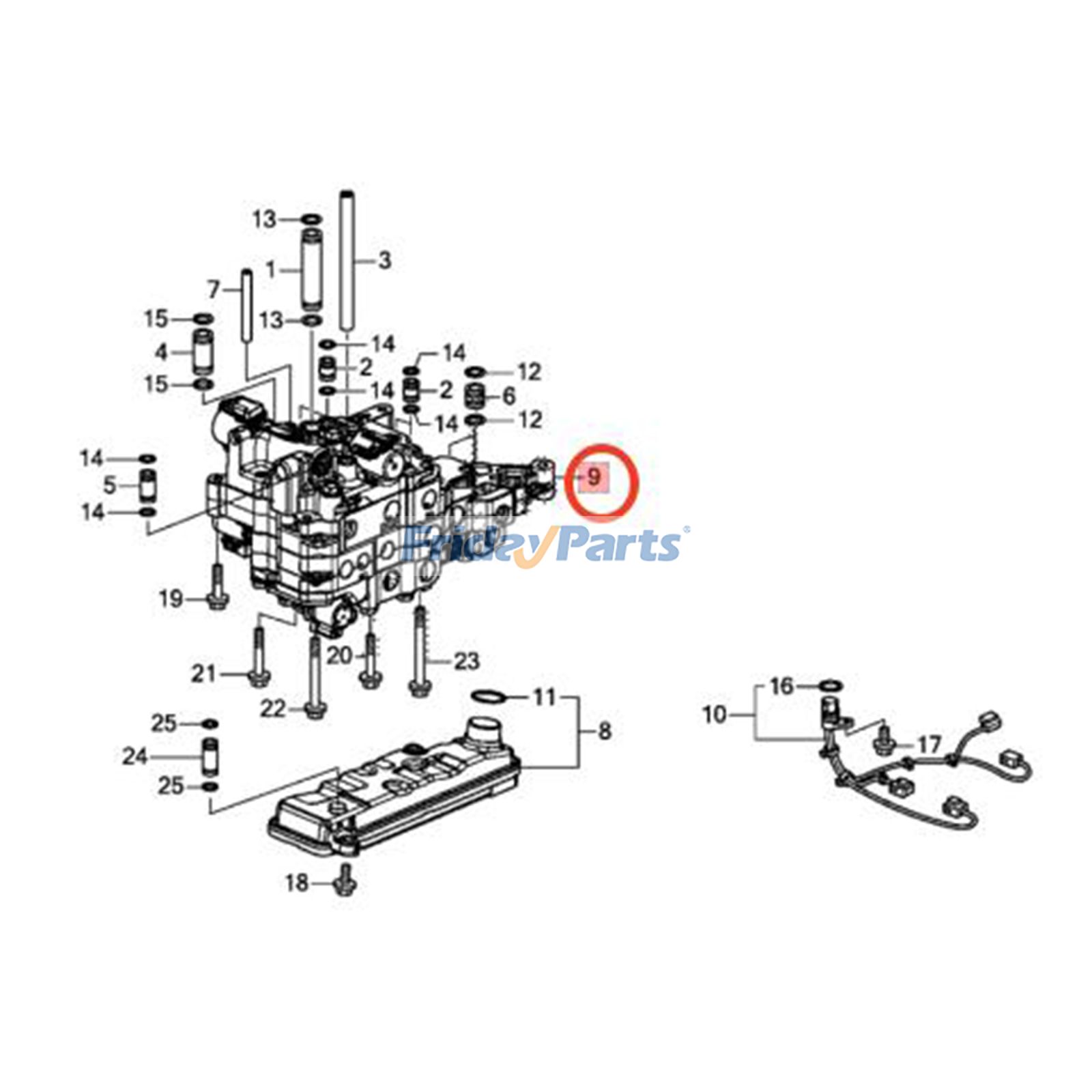 FridayParts Getriebeventilgehäuse