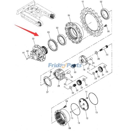 2017872 Travel Gearbox With Motor 9224241 for Hitachi Excavator ZX70 ZX75UR ...