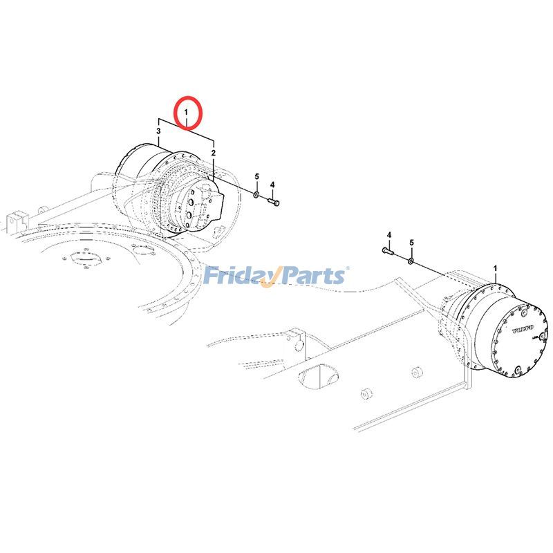 エクスカベーター,ローダー モーター付き旅行用ギアボックス