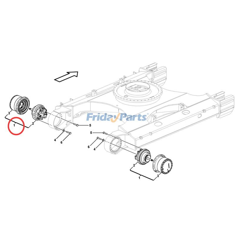 エクスカベーター,ローダー モーター付き旅行用ギアボックス