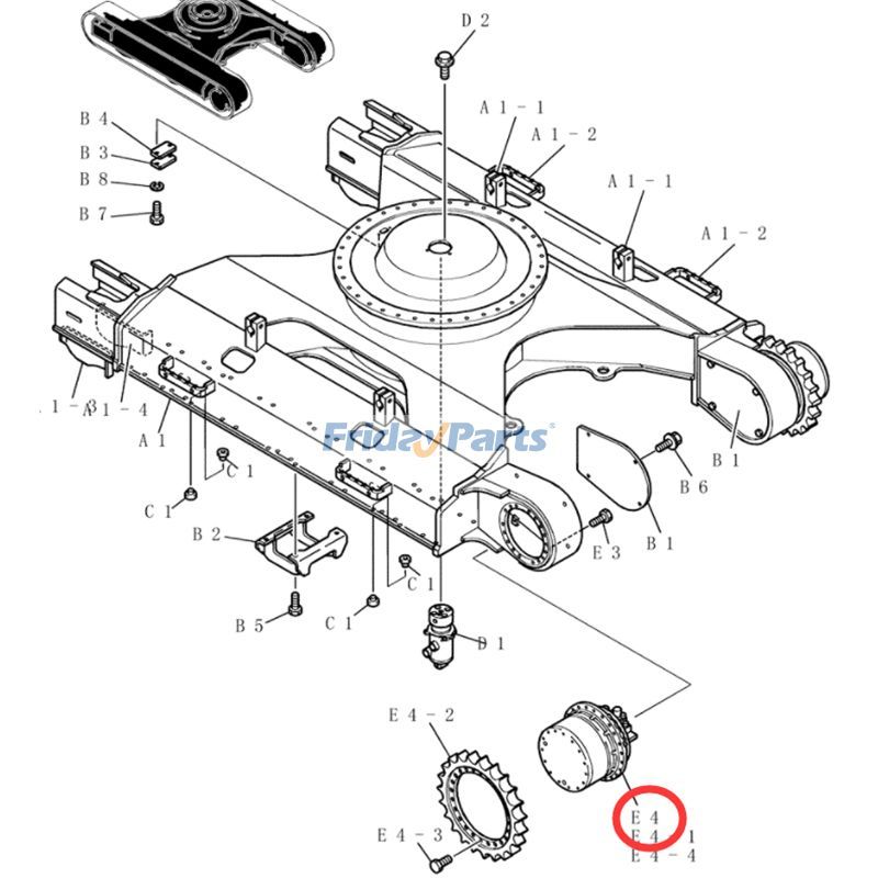 Travel Gearbox With Motor for Excavator