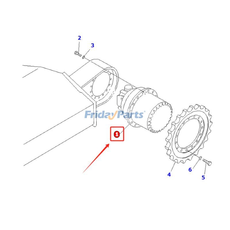 エクスカベーター トラベルモーターアセンブリ