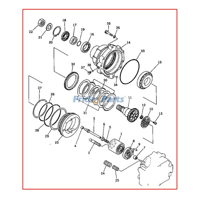 圧縮機,エクスカベーター トラベルモーターアセンブリ