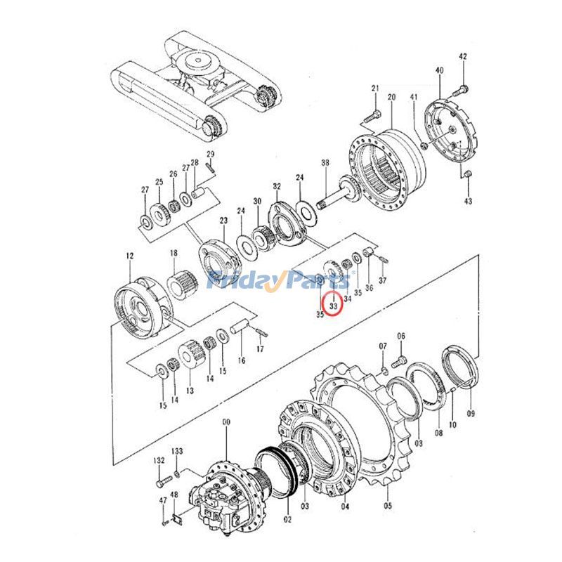 Travel Motor Planet Gear for Excavator