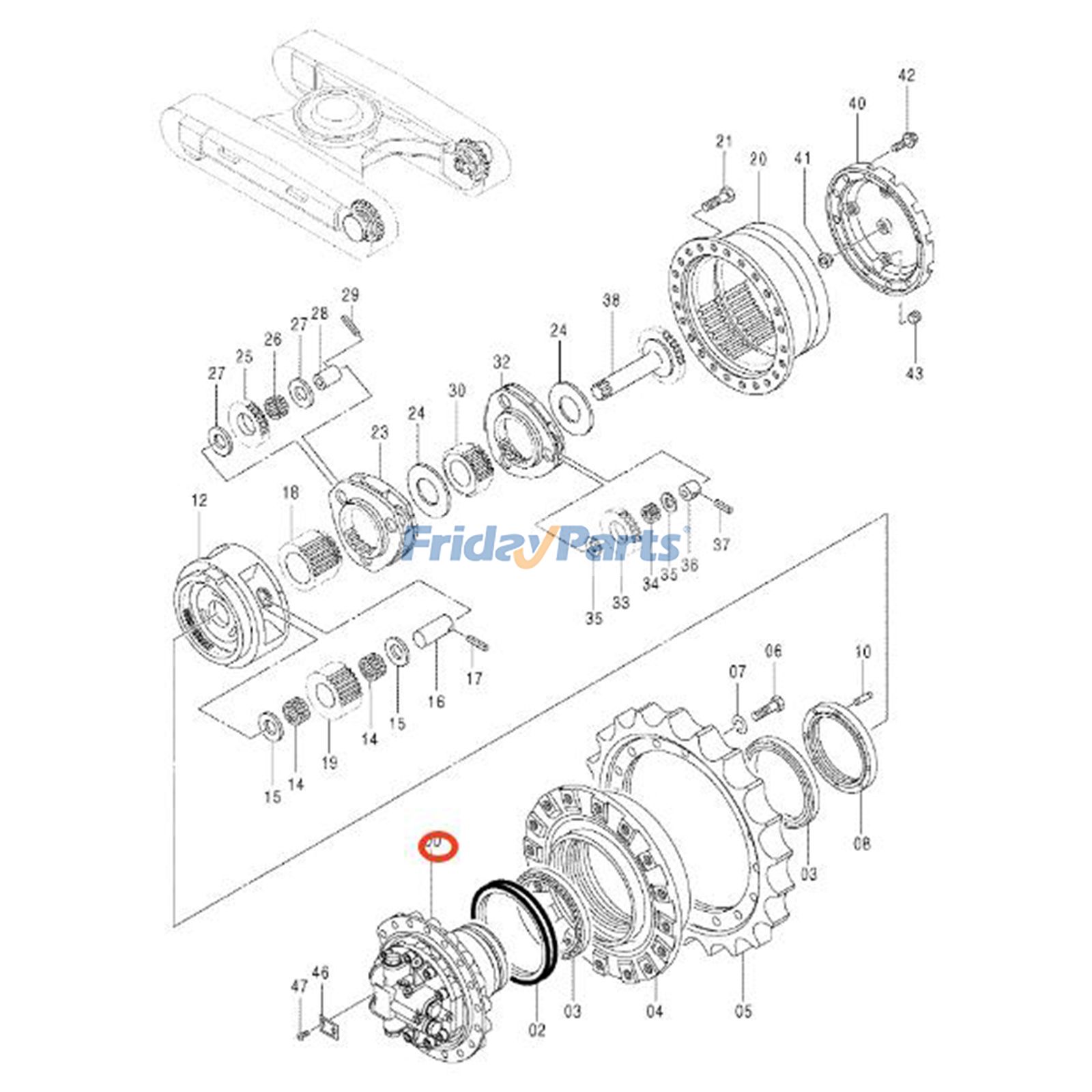 エクスカベーター 旅行用モーター