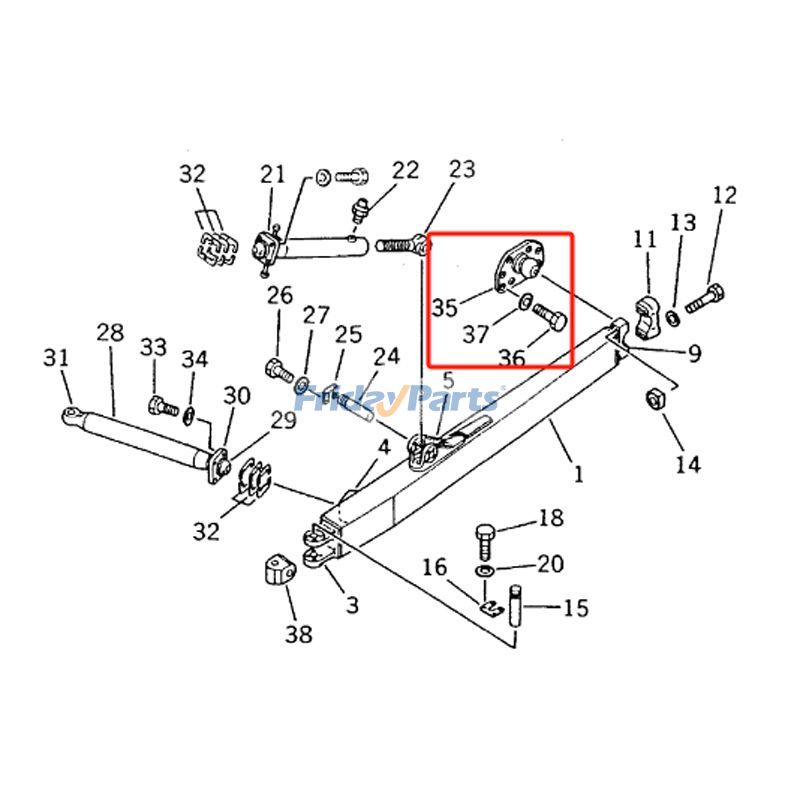 Trunnion for Dozer,Engine