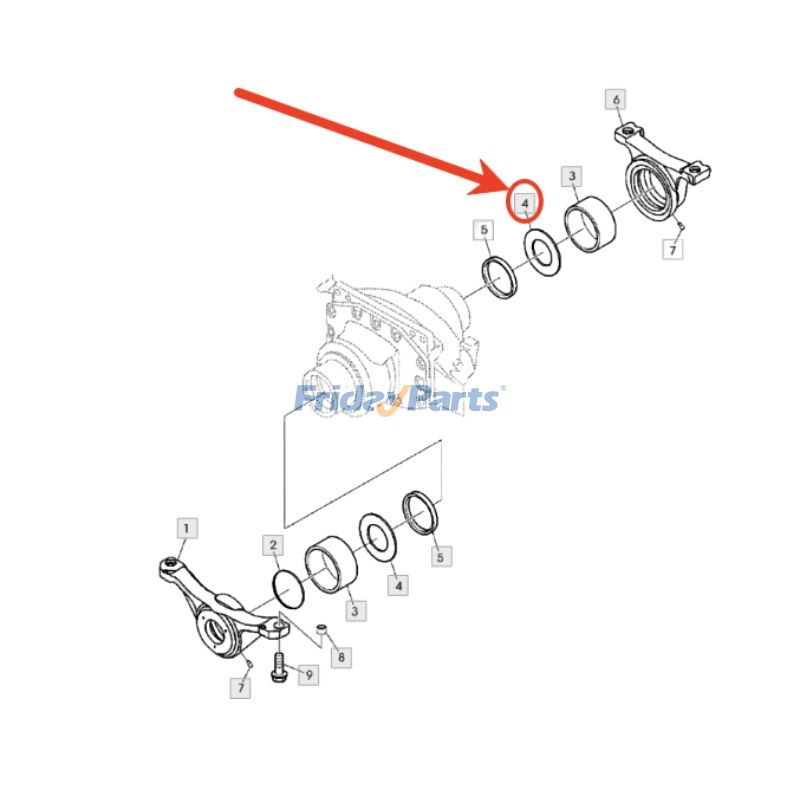 Trunnion Thrust Washer for Engine,Harvester,Tractor