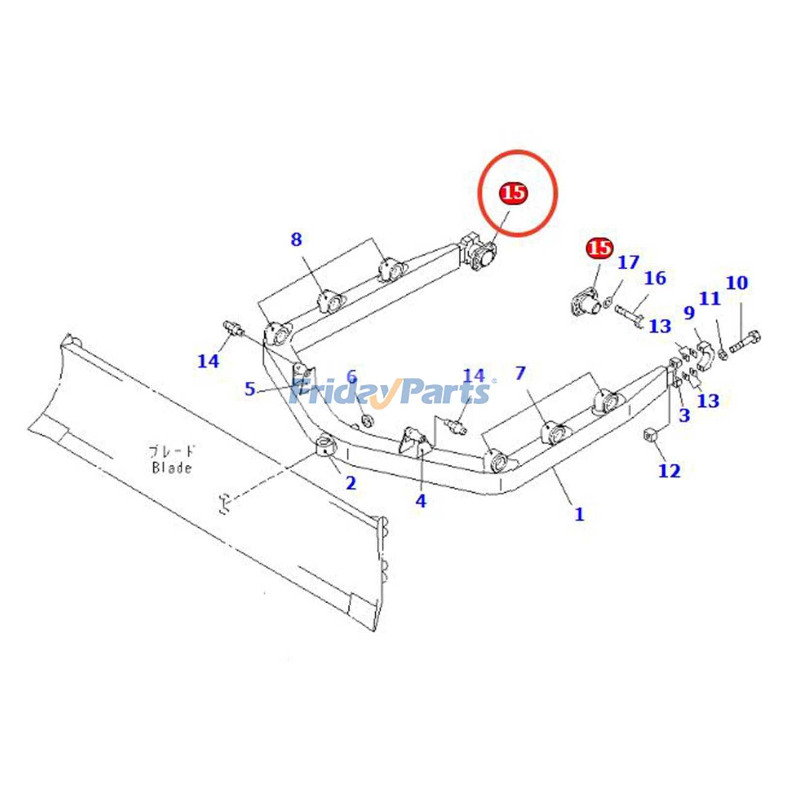 Trunnion for Dozer