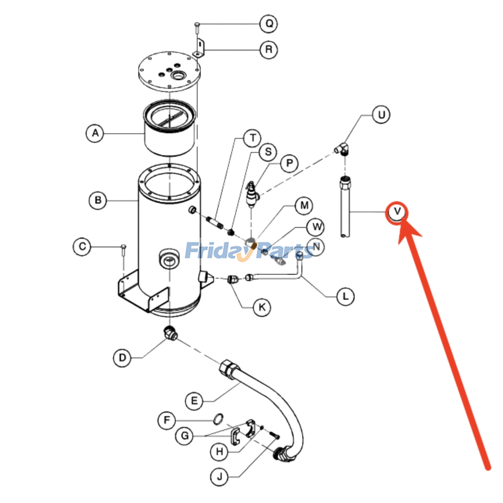 Tube Discharge for Air Compressor