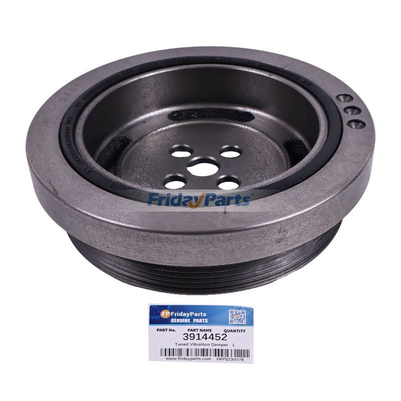 Tuned Vibration Damper 3914452 for Cummins Engine B3.9 B5.9 C8.3