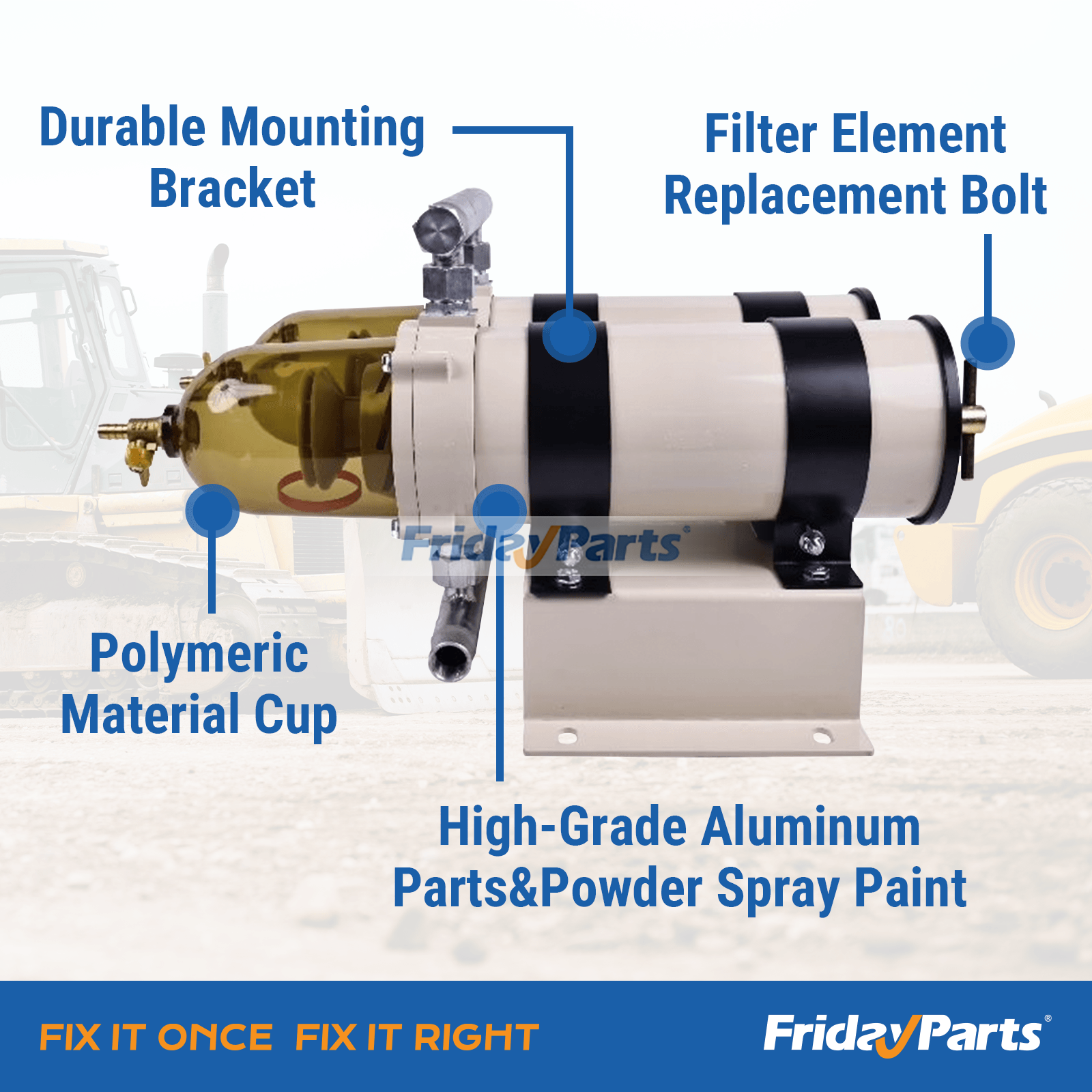 Turbine Series Fuel Filter Water Separator in Stock in China
