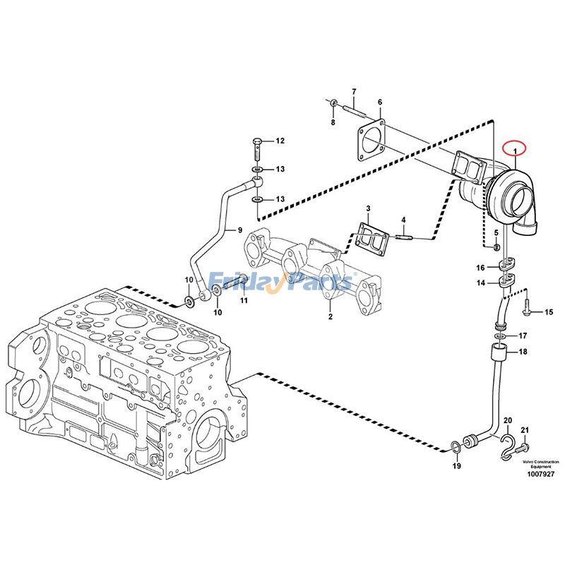 Turbocompresseur Turbo B1G de FridayParts