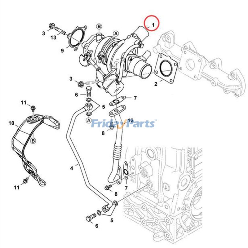 Engine,Loader Turbo D24 Turbocharger