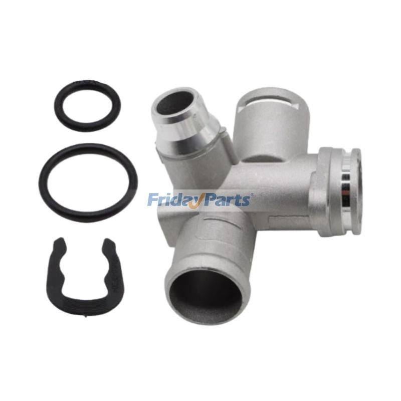 Boîtier de thermostat d'eau de bride de liquide de refroidissement de moteur turbo 06D121132C pour Audi A4 Quattro 2005-2009