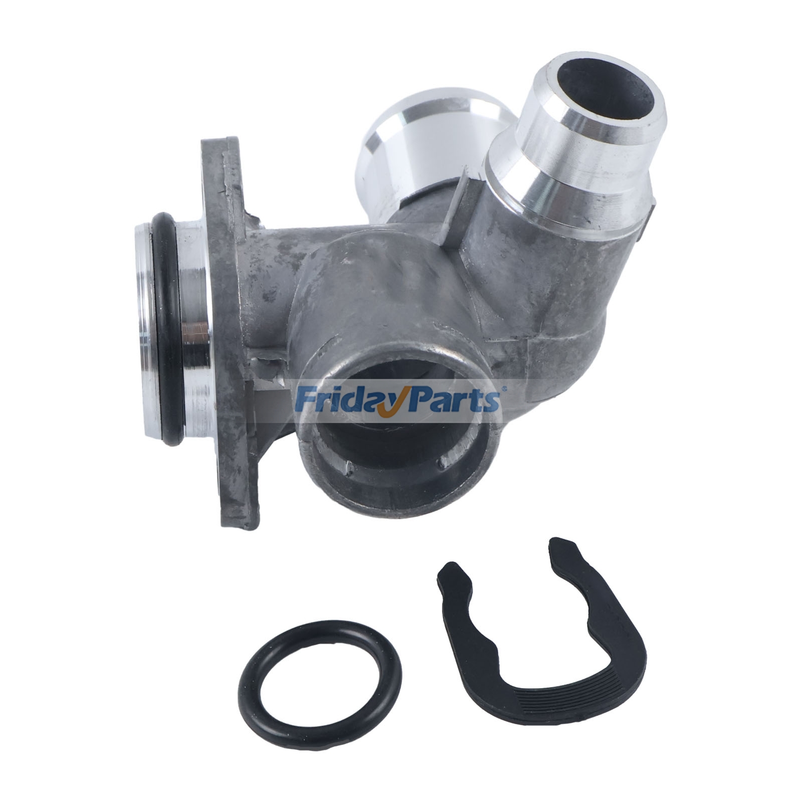 Brida de refrigerante del motor turbo, termostato de agua, carcasa 06D121132C para Audi A4 Quattro 2005-2009 de FridayParts