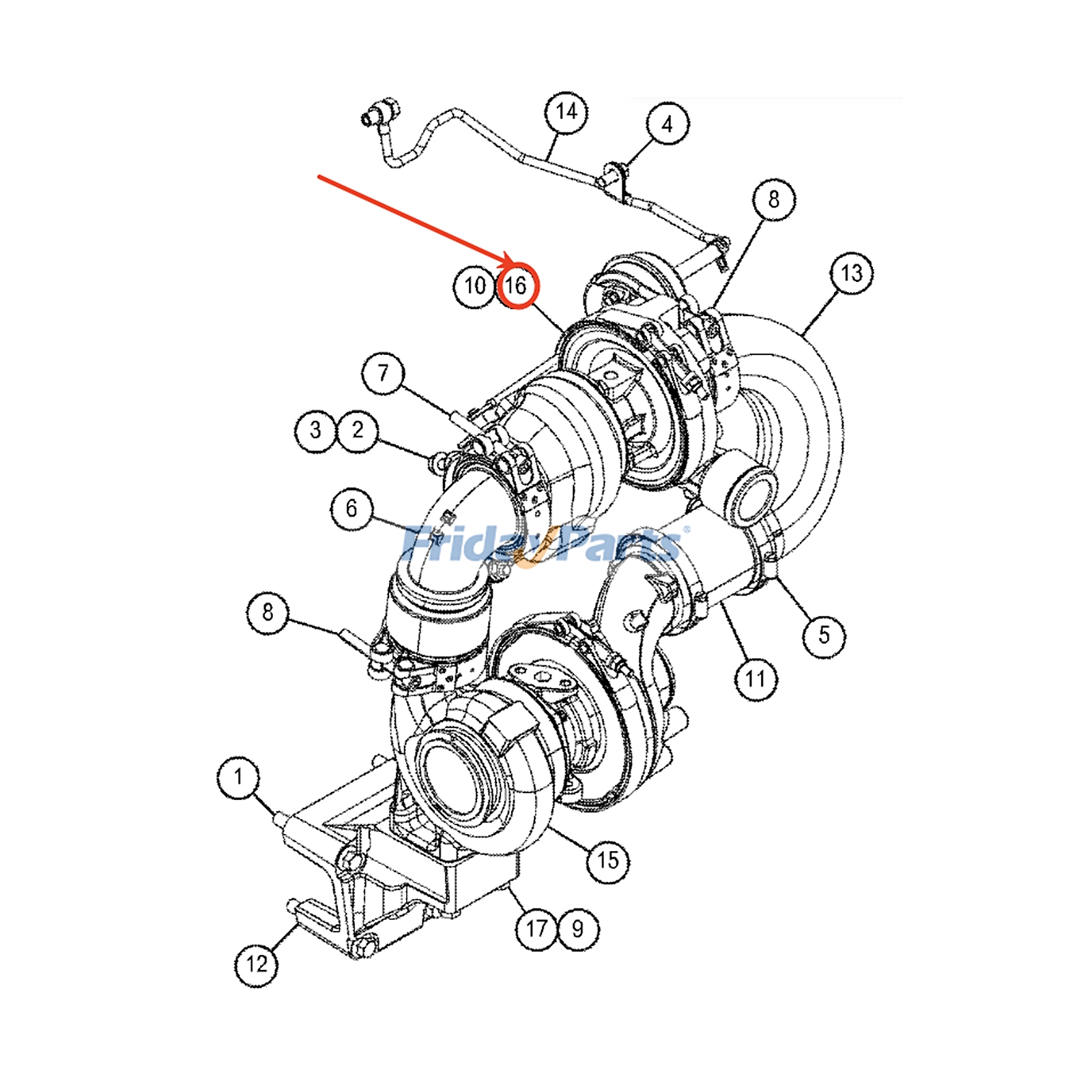 Turbocharger  for Compactor,Engine,Generator