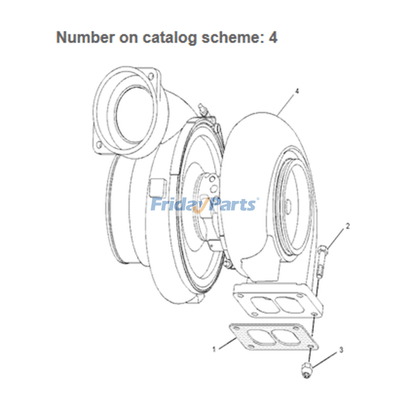 Turbo GT5008B Turbocharger 196-5953 for Caterpillar CAT Generator SR4 Engine 3456