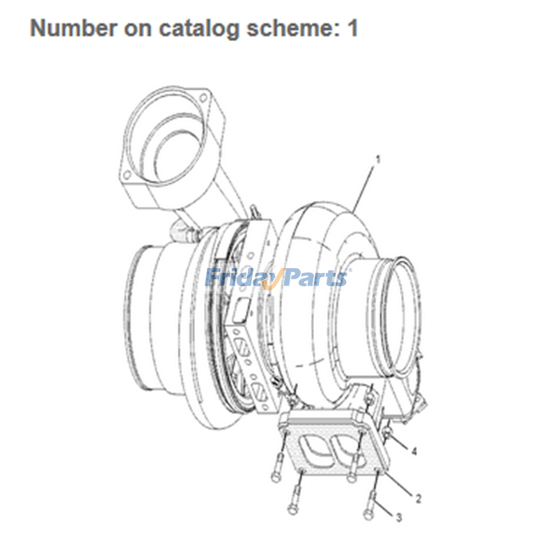 FridayParts Turbo GTA50 Turbochargererpillar CAT