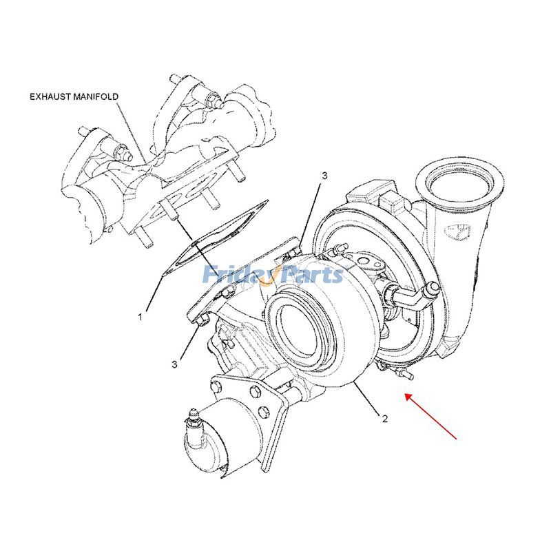 Turbo GTB4088L Turbochargererpillar CAT for Engine,Excavator