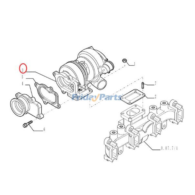 Turbo HX25W Turbolader-Baggerladerbei FridayParts kaufen