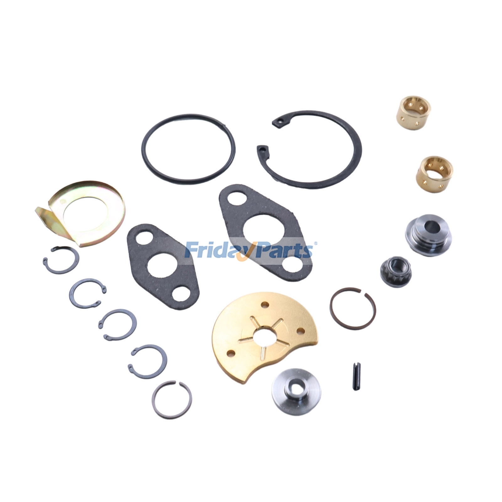 Kit de reparación y reconstrucción del turbocompresor Turbo HX35 para motor Komatsu 6D107E-1, excavadora PC200-8, PC228US-8, PC210-10M0 de FridayParts