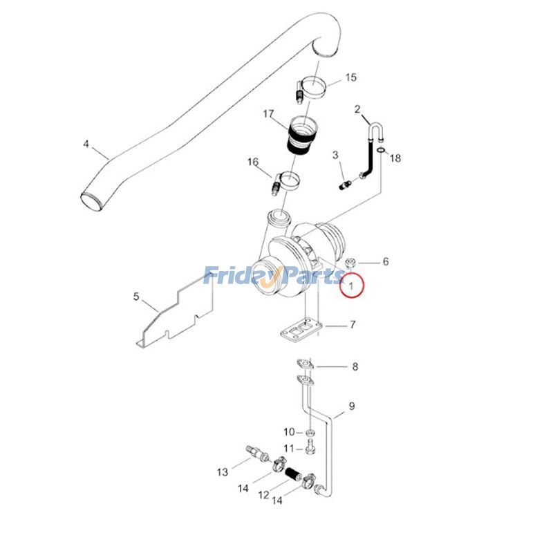 Turbocompresseur Turbo K27.2 de FridayParts