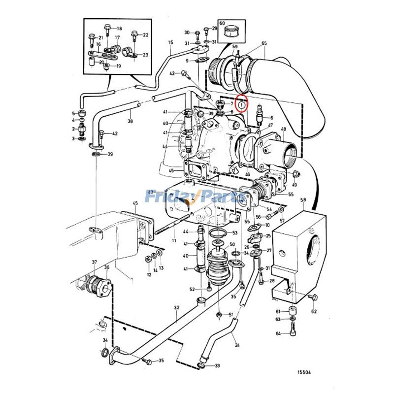 FridayParts Turbo K27 Turbolader Penta