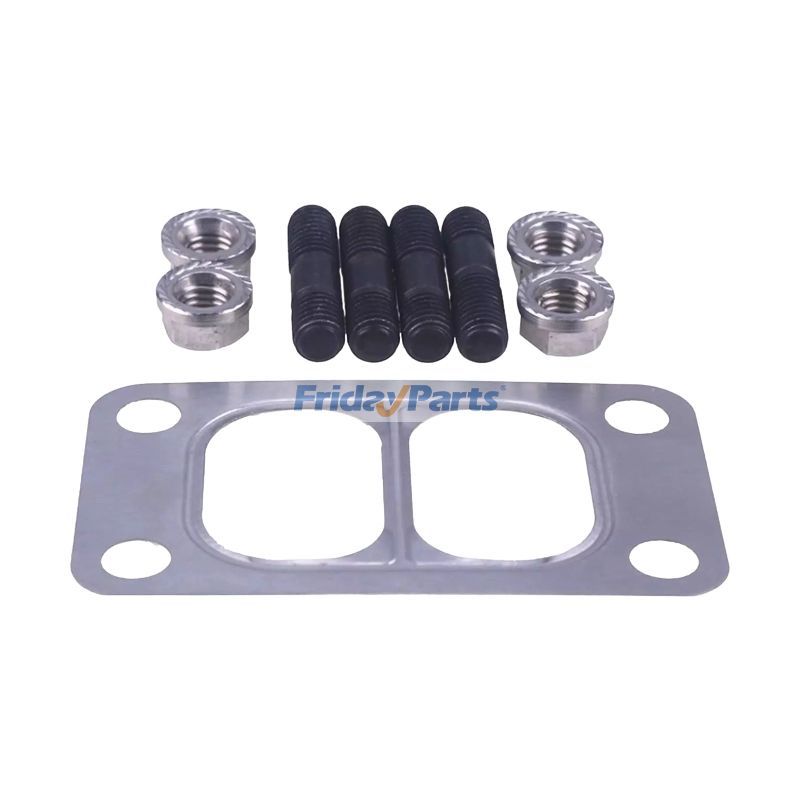 Turbo Mounting Studs Nuts With Gasket 3818823 3818824 3901356 for Cummins Engine 4B3.9 6B5.9 6C8.3 B3.3 B4.5 B5.9 B6.7 ISB5.9 ISC ISF2.8 ISL8.9 Dodge 89-07 5.9L