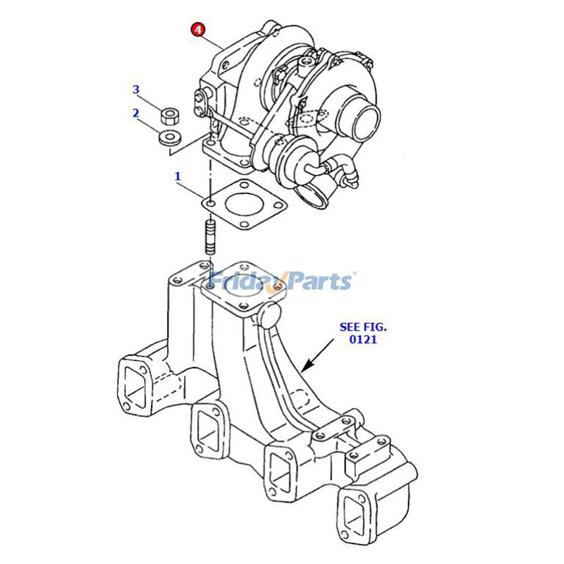  Turbo RHB5 Turbocharger For KOMATSU