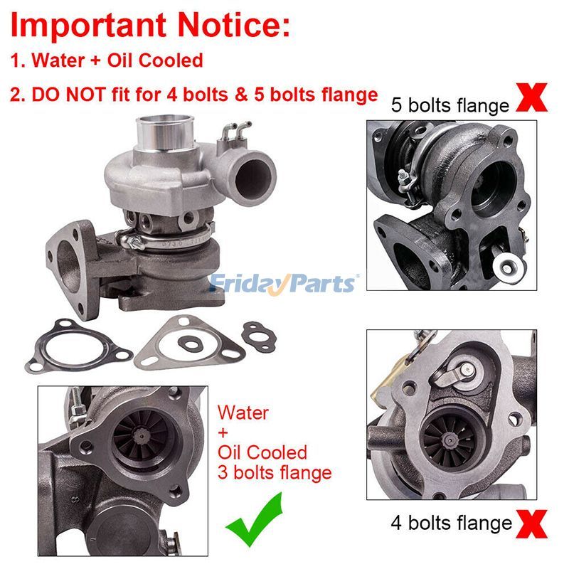 FridayParts Turbo TD04-10T Turbolader Pajero