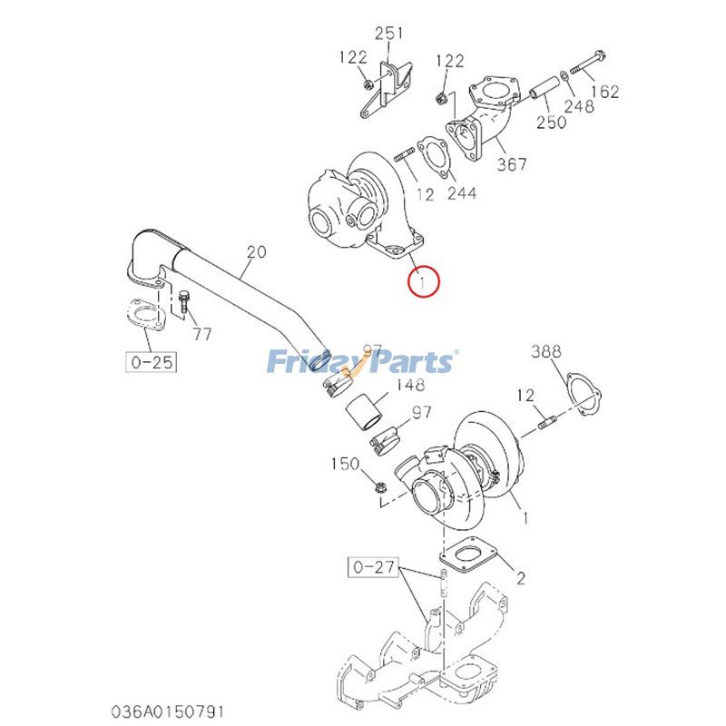 Turbo TD04H Turbocharger 8972234281 for Isuzu Engine 4BG1