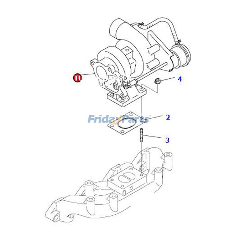  Turbo TD04L Turbocharger for Cummins KomatsuL For KOMATSU