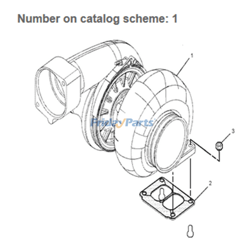 Turbo TD09 Turbochargererpillar CAT for Loader