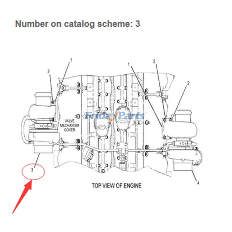 Turbocompressor 278-5428 10R-5427 para motor Caterpillar CAT C32 Petroleum Products TH48-E70