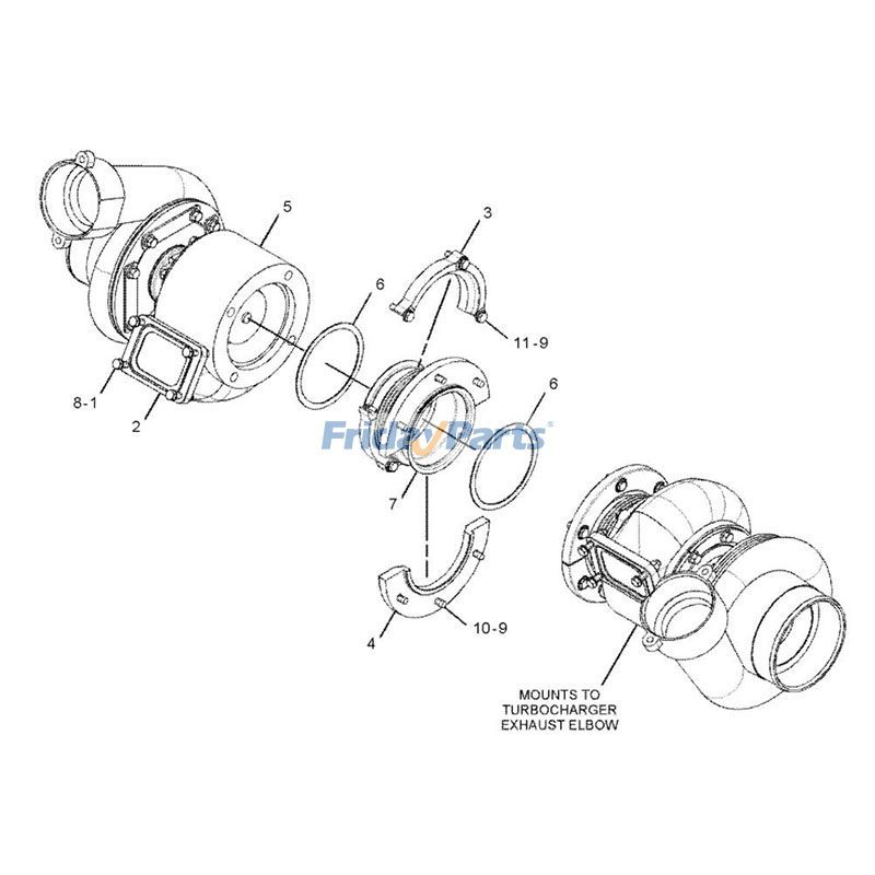 Turbocharger for Caterpillar CAT for Engine