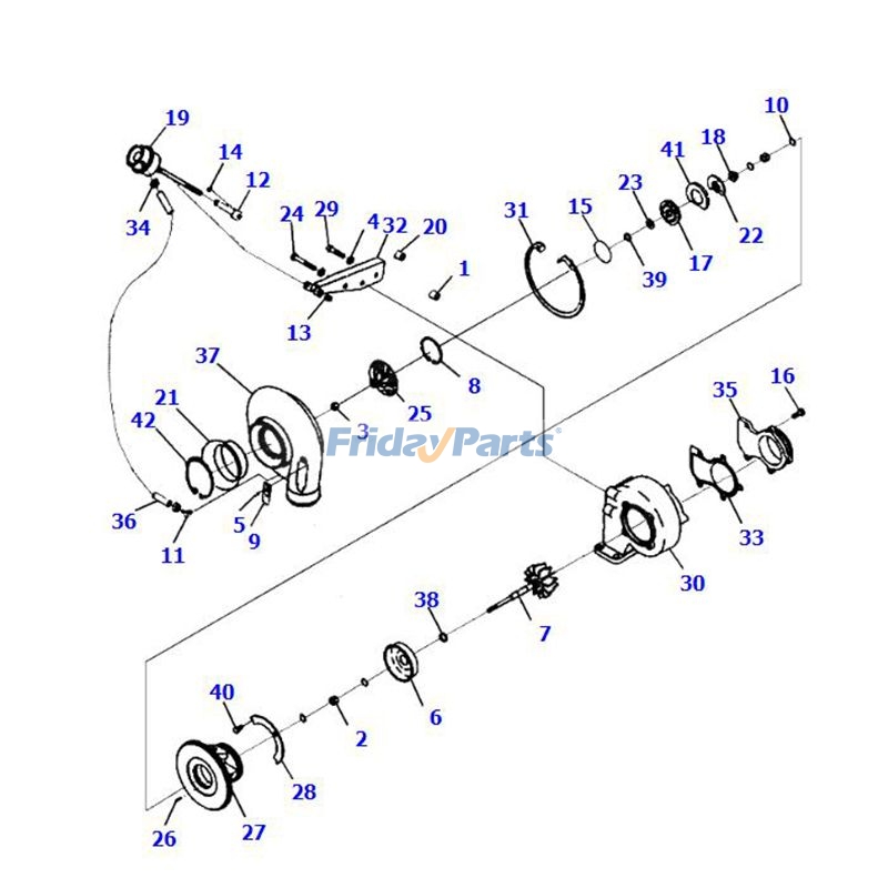 Turbocharger for Excavator