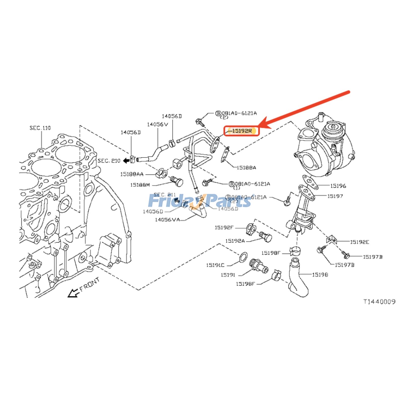 Turbocharger Exhaust Pipe for Vehicle