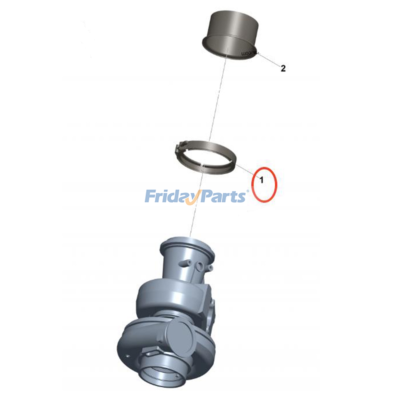 Turbocharger Exhaust V Band Clamp For DOOSAN,For HYUNDAI Engine,Excavator,Loader