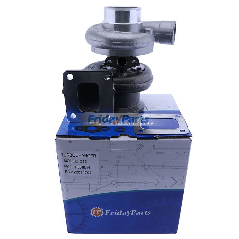 Turbocompresor RE548734 para motor John Deere 4045 4,5 L Retroexcavadora Cargadora Tractor 410J 5083E 5095M 5100E 6330 7130