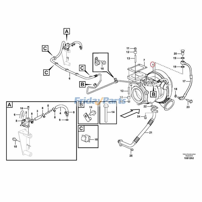  Turbocharger Wheel For VOLVO