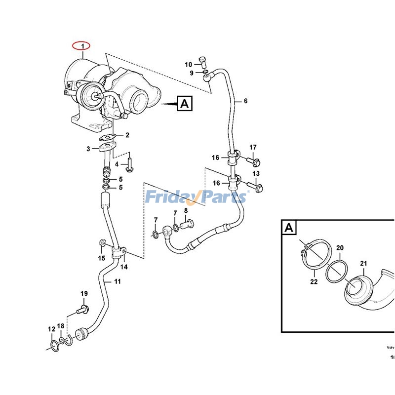 Turbocharger for Compactor,Engine,Excavator,Loader
