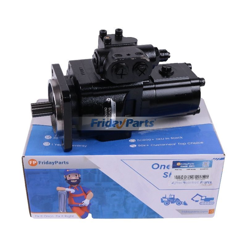 Twin Hydraulic Pump 20/925592 for JCB Telehandler 526-56 531-70 533-105 535-95 536-70 541-70