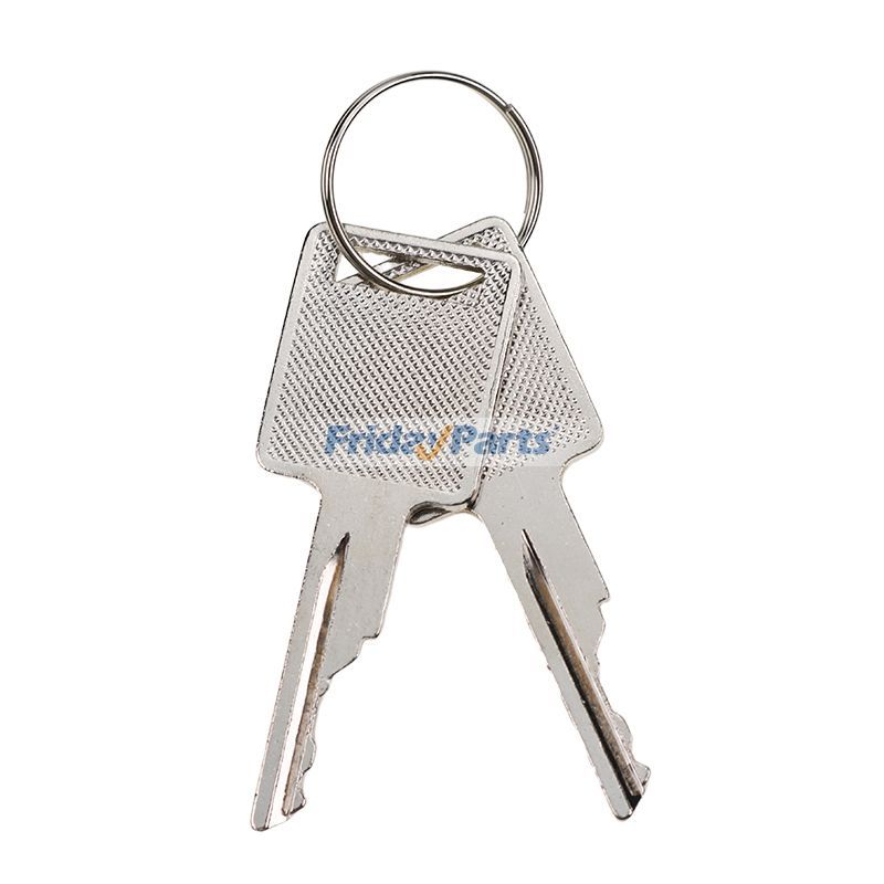 Two Handle Keys 6693241 6709527 for Bobcat E25 E26 E32 E35 E42 E45 E50 E55 MT50 MT52 MT55 S130 S150 S160 S175 S185 S205 S220