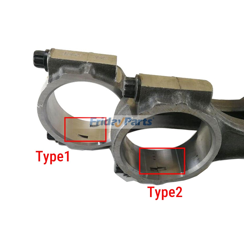 Conjunto de biela 8980184252 para motor Isuzu 6HK1 4HK1 6HE1 4HE1 6HH1 Hitachi John Deere Escavadeira para Escavadora 