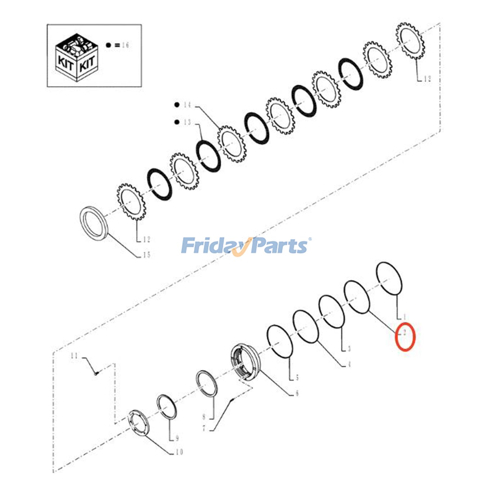 U-Cup Seal for Loader