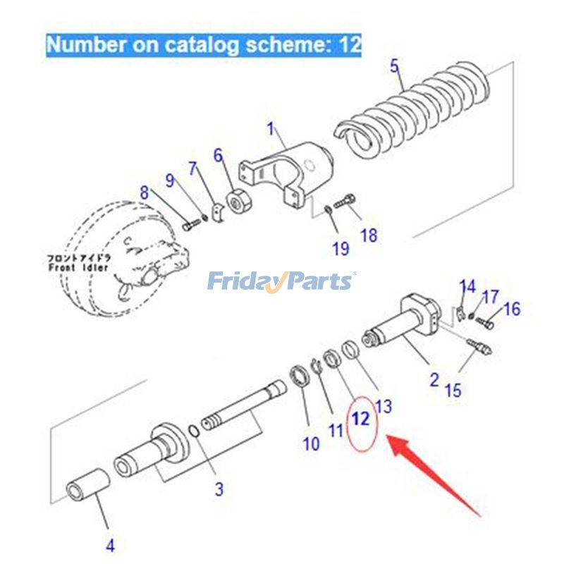 U-Packing 09370-00090 for Komatsu PC360-7 PC350LC-8M0 PC308USLC-3E0 PC300LC-6 Excavator