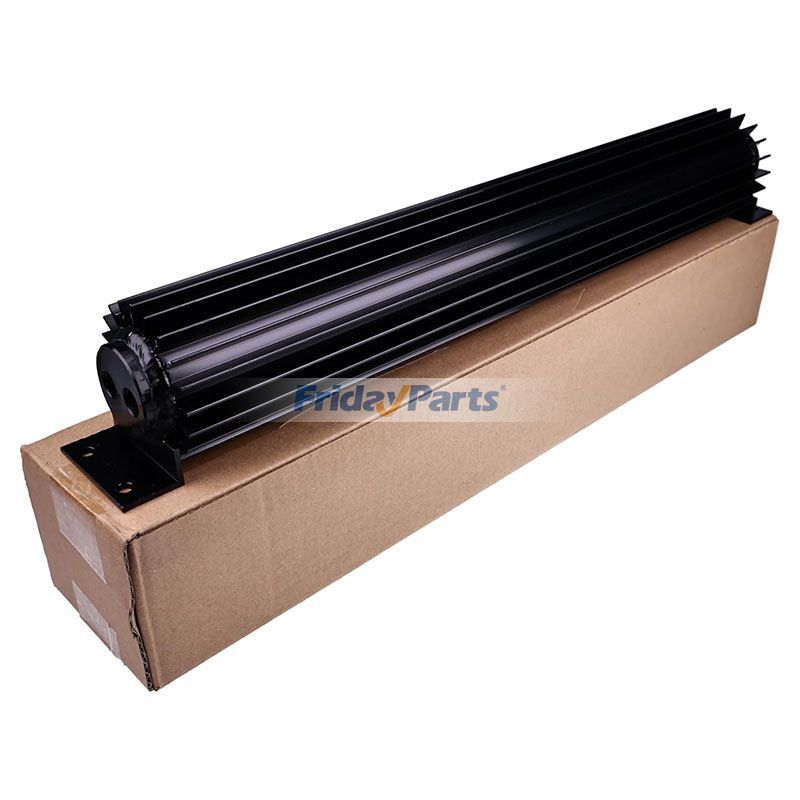 Refroidisseur de transmission universel à double passage en aluminium de 12 po avec raccord NPT de 1/4 po