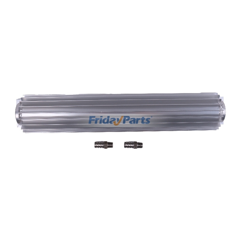 Refroidisseur de transmission universel à double passage en aluminium de 15 pouces avec raccord NPT de 1/4"pour