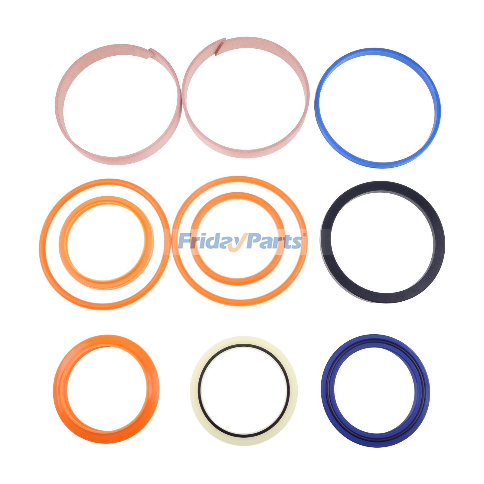 Universeller Hydraulikzylinder-Dichtungssatz 60*100 MM Ram 991/20023 für JCB Baggerlader 4CX 3CX 3X 1400B 1550B 1600B 1700B