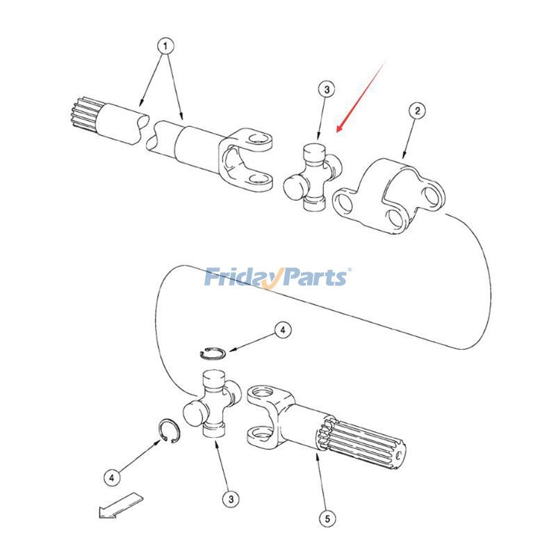 Universal Joint For New Holland Loader